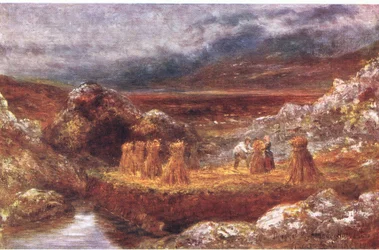 Uma colheita de Donegal, de Peeps em Many Lands: Ireland publicada por Adams & Charles, 1909